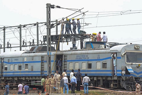 Repair work underway after train derailed near Badabamboo